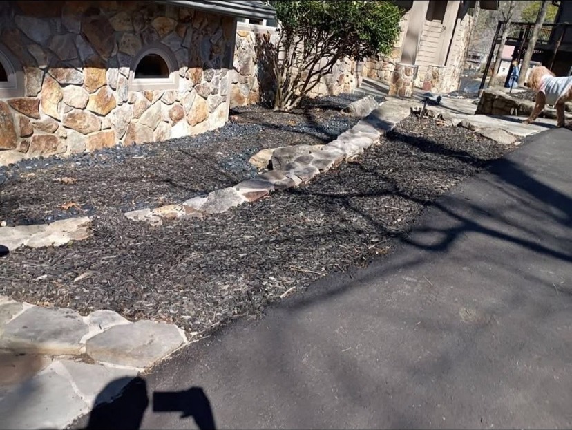 Landscape beds — before | S & J Synthetic Turf