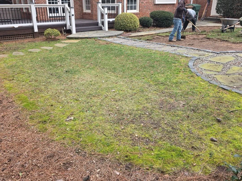 Backyard — before | S & J Synthetic Turf